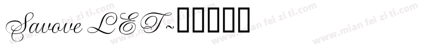 Savove LET字体转换